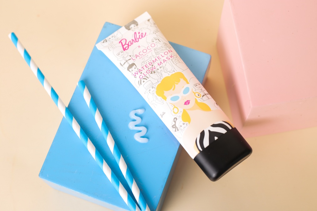 kulit glowing berkat lacoco watermelon glow mask