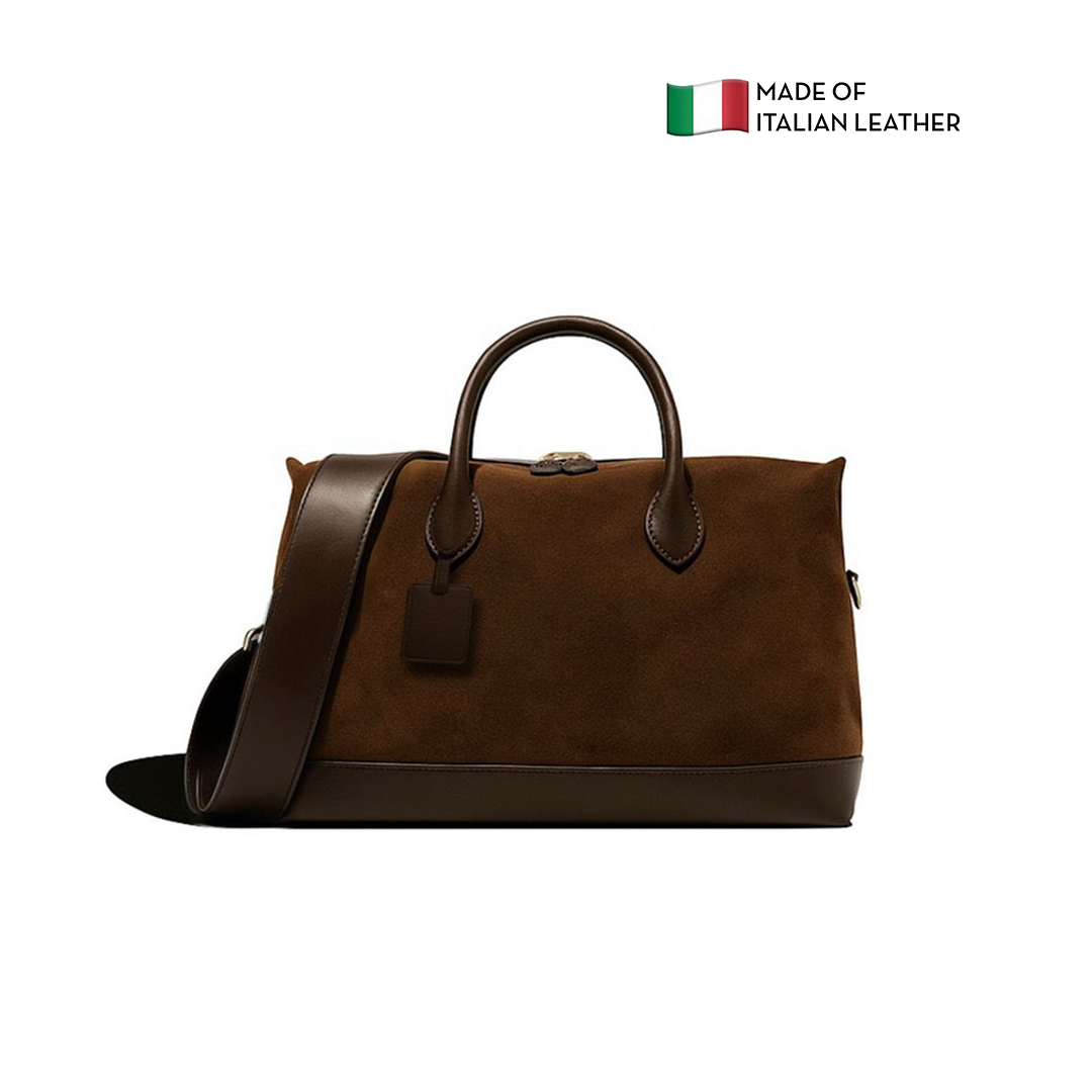suede brown bag rounn