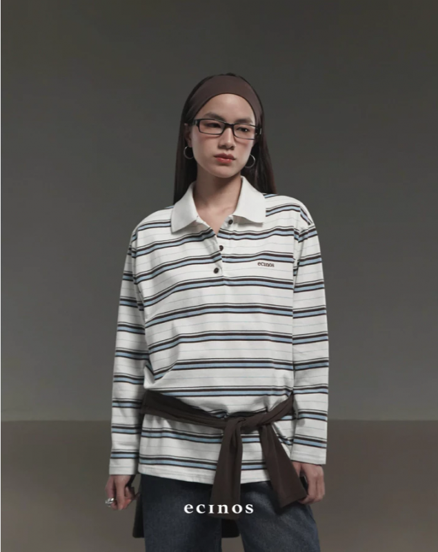 striped polo shirt brand lokal