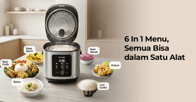 Mau Makan Sehat Tanpa Harus Mengubah Kebiasaanmu? Cobain Polytron Hadirkan Rice Cooker Low Carbo!