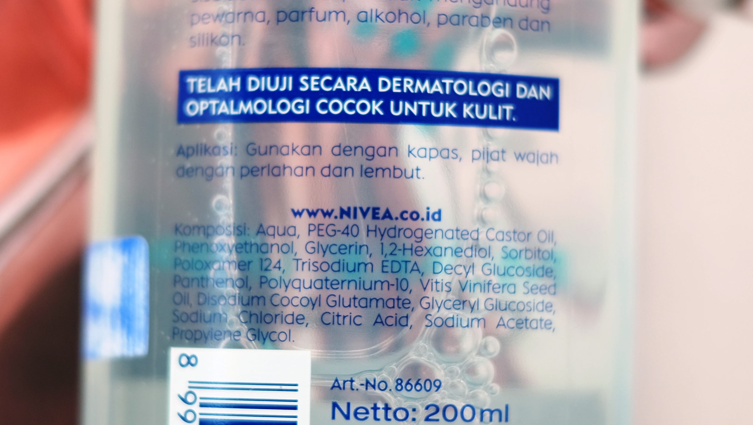 Ingredient water. Nivea мицелляр вод д/сух/чувст кож3в1 400мл(Beiersdorf):5/10.