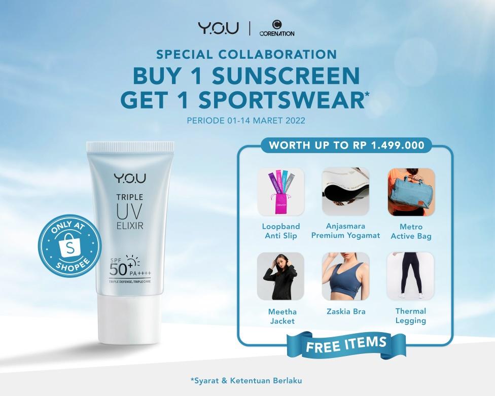 Y.O.U x CoreNation sunscreen