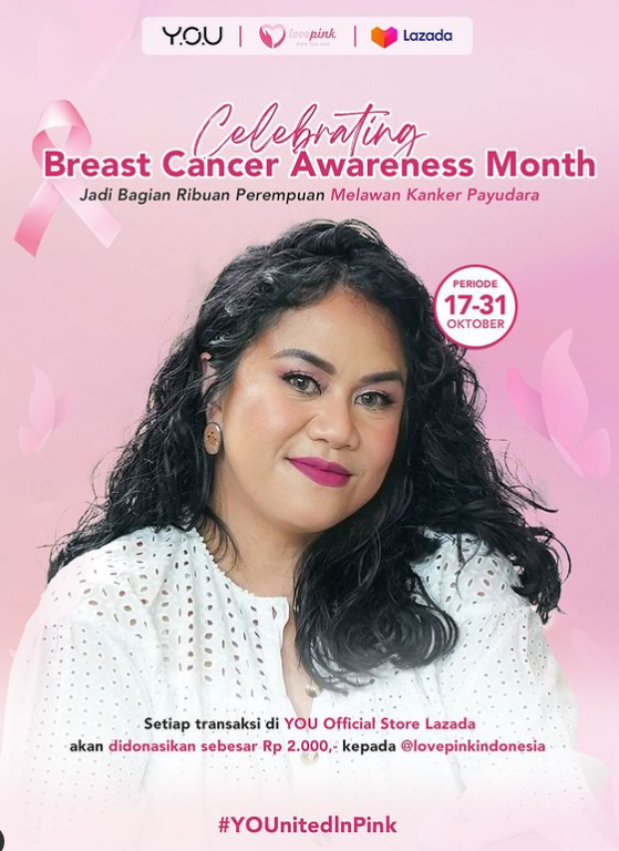 campaign YOUnited in Pink untuk kanker payudara