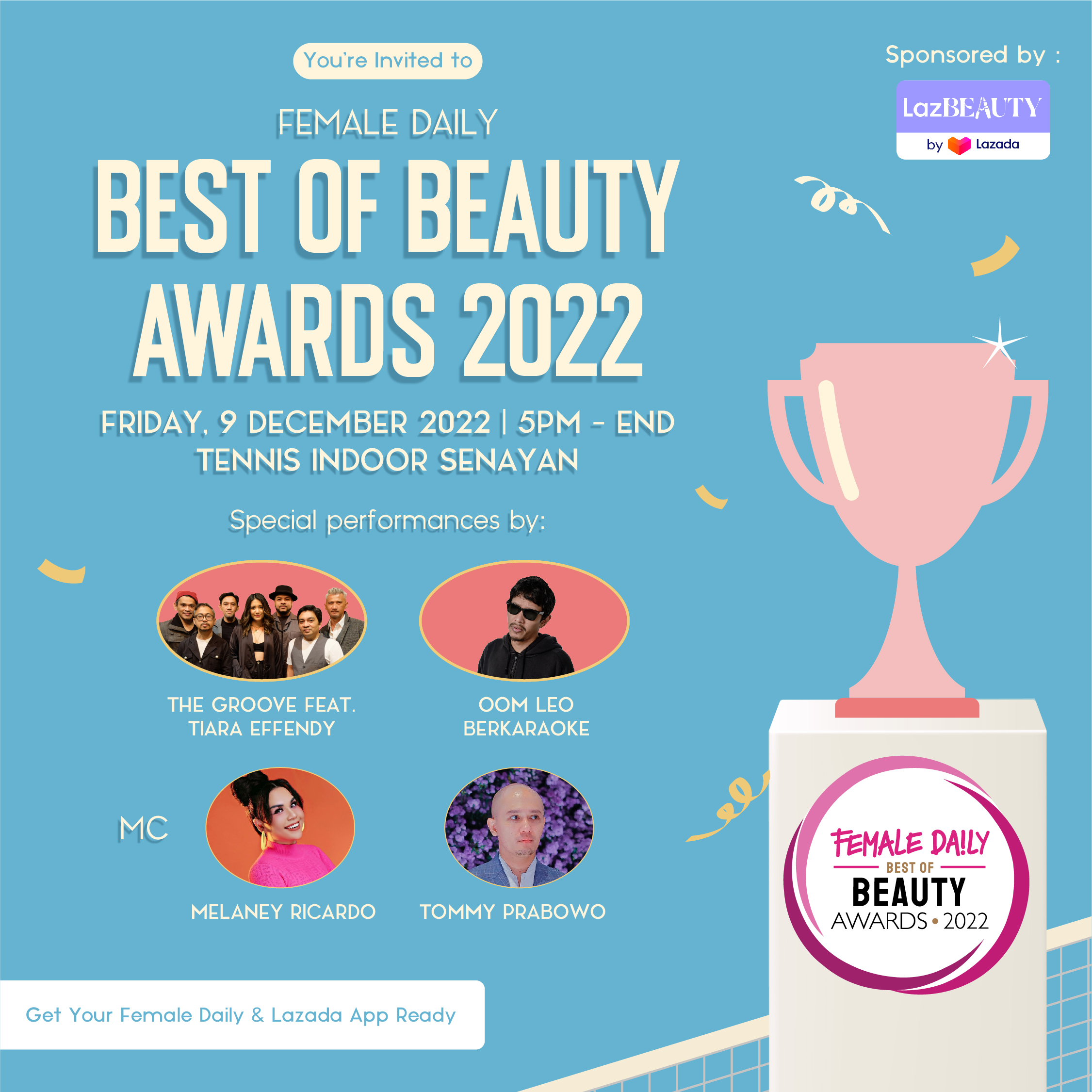 awarding night female daily best of beauty awards