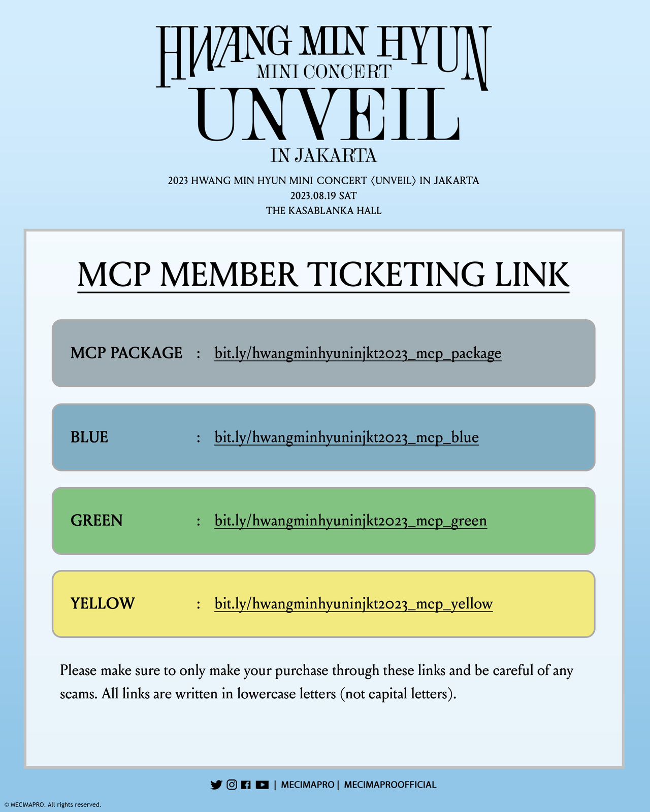 tiket konser hwang min hyun