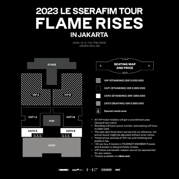 harga tiket konser le sserafim