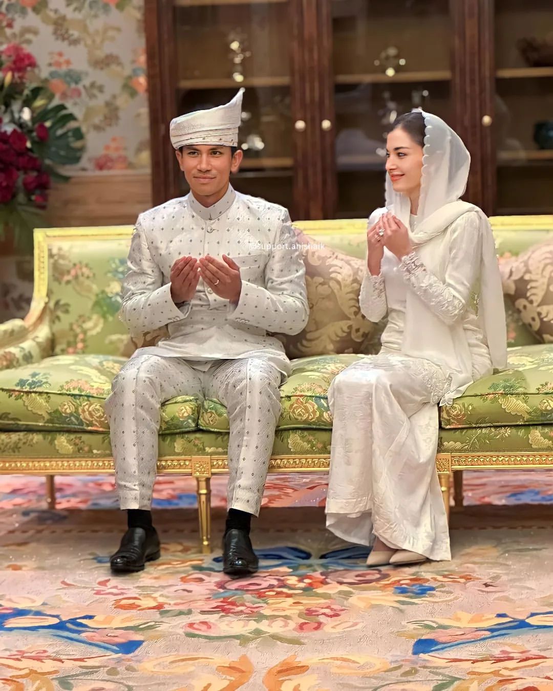 Akad nikah Prince Abdul Mateen & Anisha Rosnah 