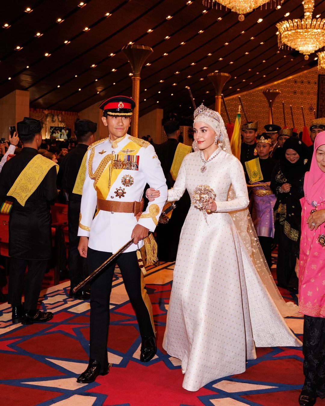 pernikahan prince abdul mateen dan anisha rosnah