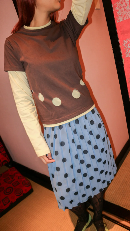 polkadot skirt lokal