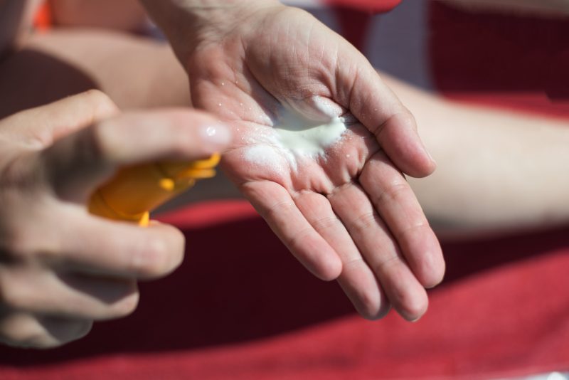 sunscreen spray